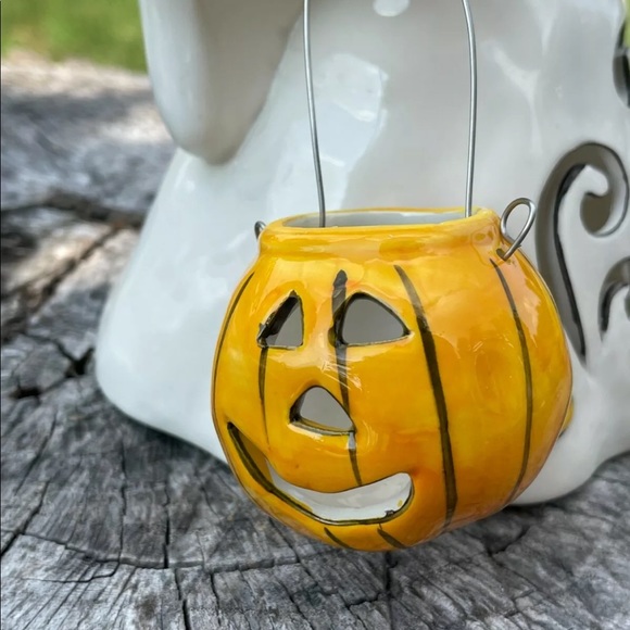 Blue Sky Clayworks Halloween GHOST Candle Holder - Picture 3 of 7